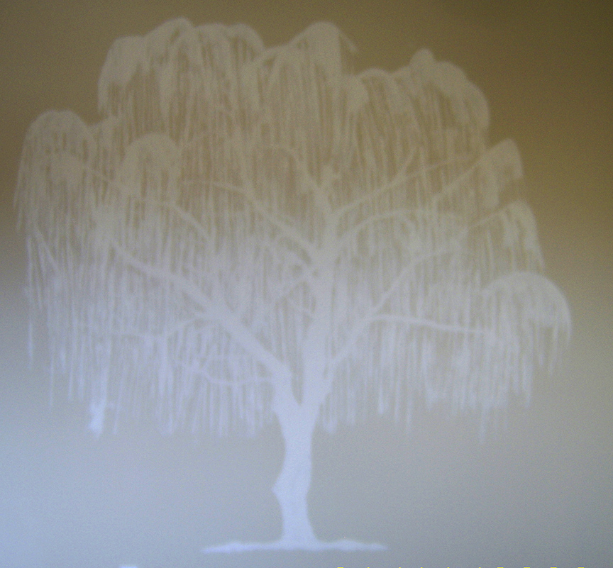 drywall murals -willow tree